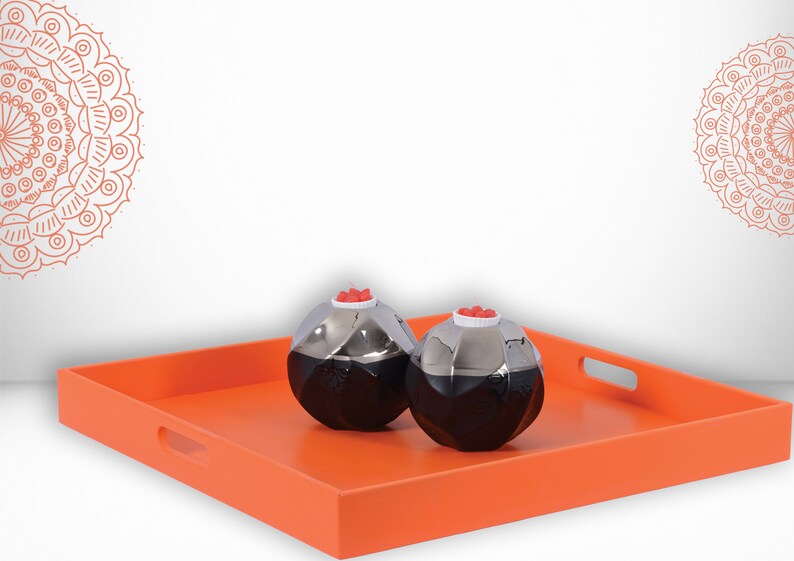 Large Ottoman Tray for Coffe Table Modern Ottoman Tray 24 X Etsy