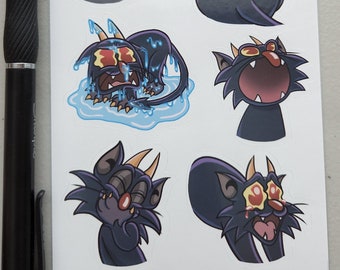 Devil Kitty Meme Sticker Sheet