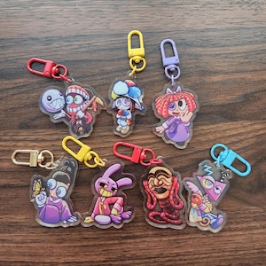 Amazing Digital Circus in Hanbok acrylic keychains