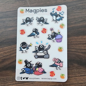 Adorables autocollants en vinyle pie - imperméables, adaptés au lavabo