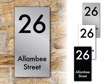Custom Aluminium House Number and Street Name Address Sign Plaque Metal Gift