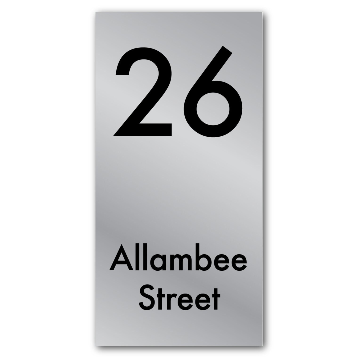 Custom Aluminium House Number and Street Name Address Sign Plaque Metal ...
