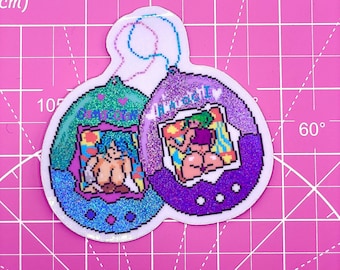 Tamagotchi Schlampen NSFW Sticker HOLO