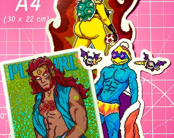 Super Smash Bros Bösewicht Pack 1 Sticker HOLO