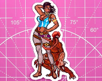 Resident Evil Licker Sheva Sticker GLOSS