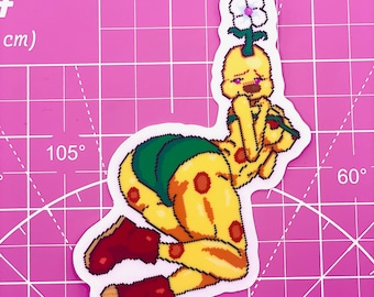 Wiggler Mario Brothers Sticker Klar