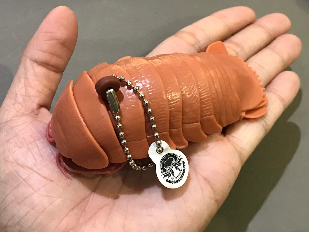 Plastic Pill Bug Roly Poly Insect Potato Bug Isopod Keychain Figure W ...