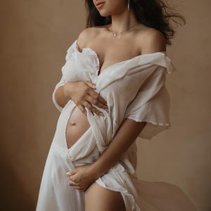 MERI Women&#39;s Boho Dress |  Dress For The Maternity Session | Photo Props | Pregnancy Photo Shoot