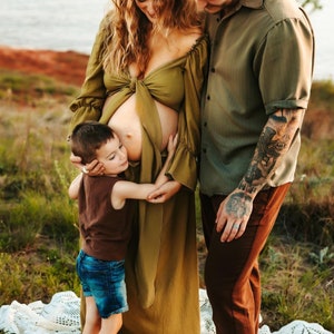 Tailania Women's Boho Dress | Dress For The Maternity Session | Photo Props | Pregnancy Photo Shoot
