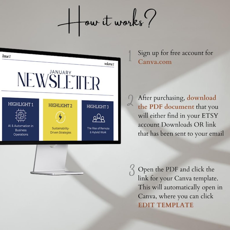 Operations Newsletter Modern Newsletter Template for Business Newsletter for Corporate ...