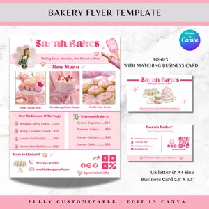 Bäckerei Flyer Sweet Treat Flyer Vorlage Backverkauf Flyer Dessert Flyer Backshop Flyer Gebäck Flyer Kuchen Business Flyer Für Bäcker Kuchen Flyer