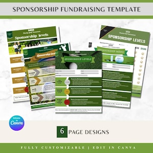 Nonprofit Sponsorship Flyer Fundraising Flyer for Charity Event Sponsorship Level Template Donation Flyer Event Fundraiser Sponsorship Form