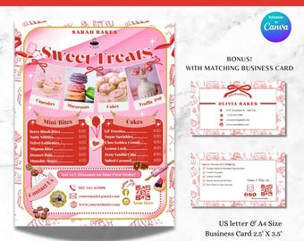 Kuchen Flyer Vorlage Bäckerei Flyer Vorlage Backen Verkauf Flyer Sweet Leckereien Flyer Dessert Flyer Für Bäcker Gebäck Kuchen Flyer Cupcakes Preisliste