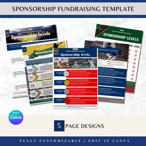 Charity Event Sponsorship Flyers Non Profit Event Flyers Fundraising Flyers Community Sponsor Flyers Sponsorship Template Sponsorship Tier