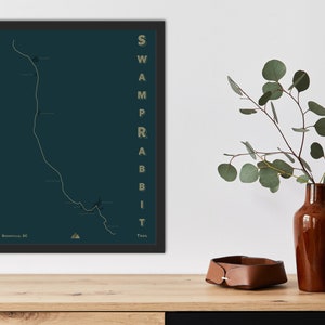 Swamp Rabbit Trail Map Swamp Rabbit Trail Poster Trail Maps Greenville ...