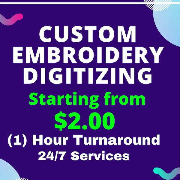 Custom Embroidery Digitizing, Logo Digitizing, Image Digitizing Embroidery, Custom Digitize, Embroidery Digitizing Service, 3D Puff Digitize