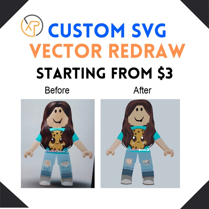 Image to Vector Custom SVG File Conversion Tag Vectorize Etsy