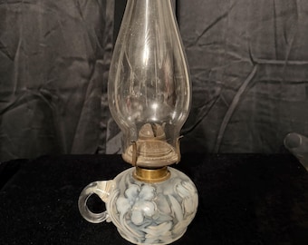 Primrose opalescent finger lamp Clinched Collar