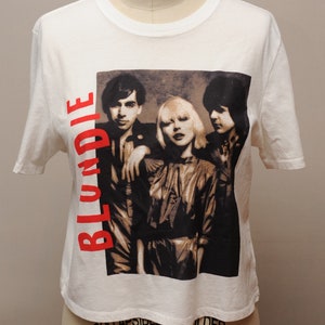 Genuine BLONDIE + Band Sepia HYBRID Photo T-shirt New & Unworn
