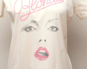 BLONDIE Classic Face Lips Eyes Mouth T-Shirt New Unworn Authentic Merchandise