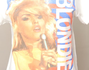 BLONDIE Daydreamer White Punk Heart of Glass T-shirt Authentic