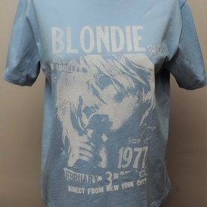 BLONDIE 1977 February 3rd Los Angeles Tour T-Shirt New Unworn