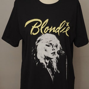 BLONDIE Cotton On Black T-shirt Authentic Live Photo