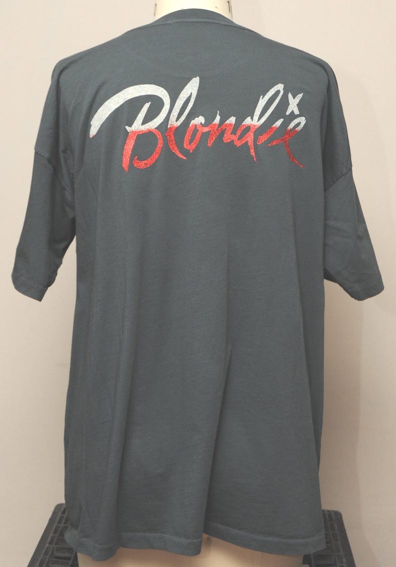 BLONDIE Free People DAYDREAMER Eat To The Beat T-Shirt Unworn Authentic Vintage Black image 2
