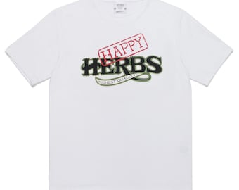 Cheech & Chong Authentic GUILTY PARTIES Wacko Maria White Happy Herbs T-Shirt Large