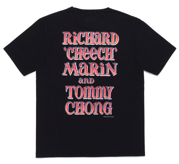 WACKO MARIA× Cheech & Chong「NICE DREAMS」 Cheech & Chong Wacko Maria Black Nice Dreams T-shirt MD Large XL