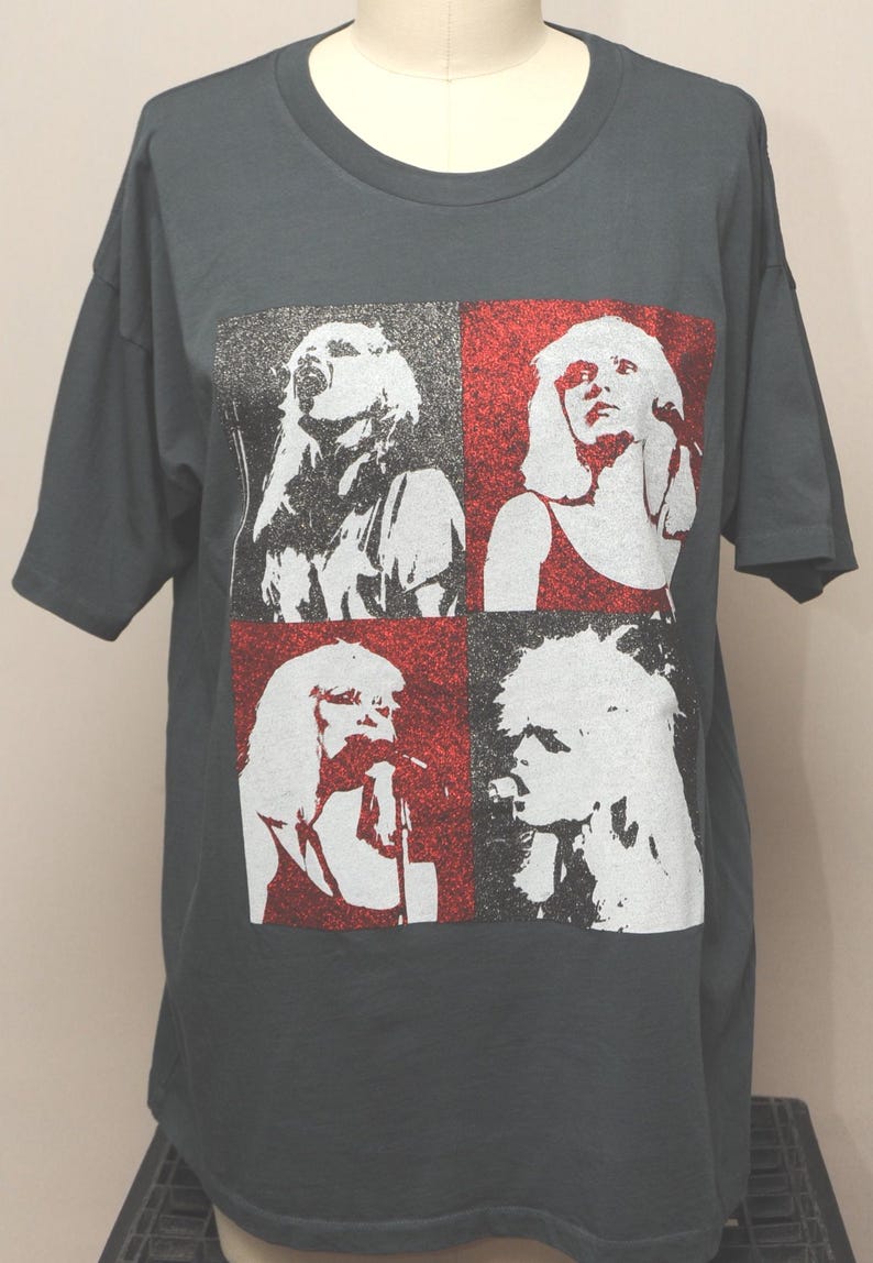BLONDIE Free People DAYDREAMER Eat To The Beat T-Shirt Unworn Authentic Vintage Black image 1