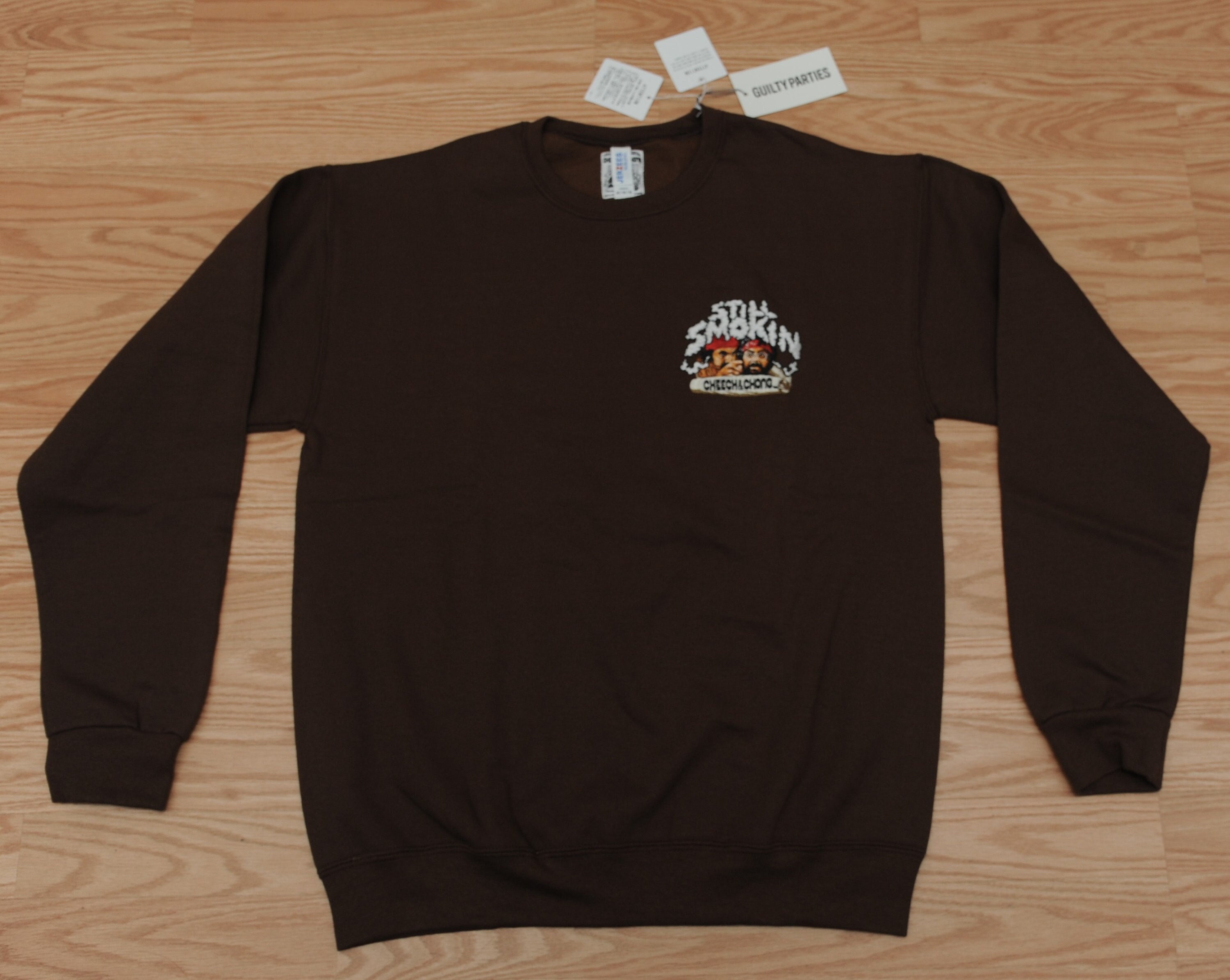 Cheech & Chong X Wacko Maria Guilty Parties BROWN Sweatshirt Still 