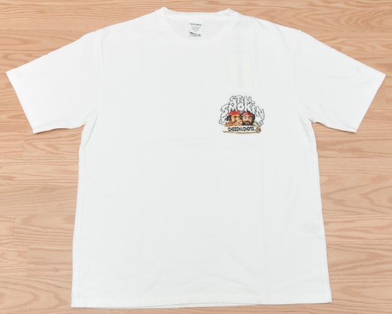 Rare Cheech & Chong X Wacko Maria WHITE T-shirt Still Smokin