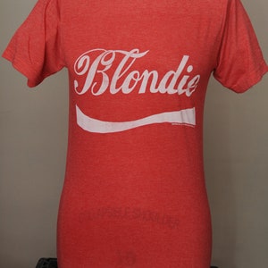 BLONDIE Red T-shirt Authentic New Coca-Cola Logo