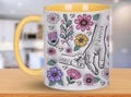 Personalised Hand Holding Mug, Unique Gift for Mum, Grandma, Add up to 6 Children’s Names, Perfect for Christmas, Birthday and Mother’s Day
