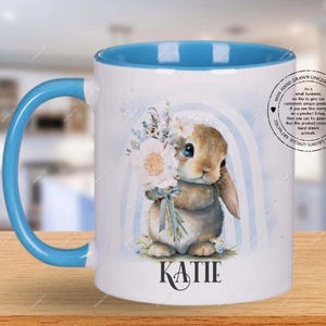 Cadeau personnalisé lapin de Pâques, cadeau joyeuses Pâques pour enfants, enfants, cadeau pour fils, fille, nièce, neveu, petite-fille, petit-fils, lapin