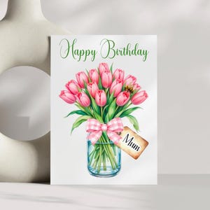 Une carte en anglais ou en gallois pour toute occasion | Fleurs | carte florale personnalisée | Abeille | Carte d'anniversaire faite main | carte pour elle | Guérir bientôt