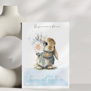 Carte personnalisée de lapin de Pâques, carte de joyeuses Pâques pour enfants, enfants, carte pour fils, fille, nièce, neveu, petite-fille, petit-fils, lapin