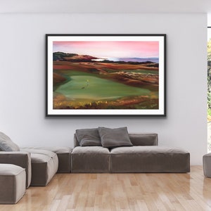 Golf art, Turnberry, Scotland, canvas golf print, golf print, large print