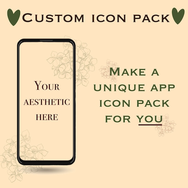 Custom app icon pack for iOS 14 / Android choose your aesthetic!