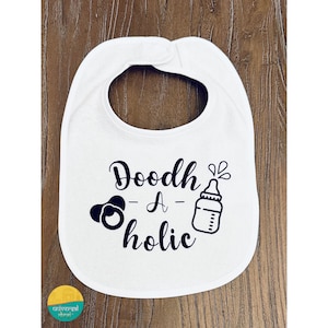 Indian Desi Themed Baby Bib  | Desi Baby Bib |Indian Baby Bib | Indian Newborn Baby Bib : Fun Desi “Doodh” Baby Bib
