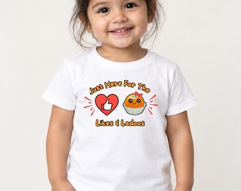 Just Here for the Likes & Ladoos Funny Desi Baby or Toddler Outfit | Diwali Gift