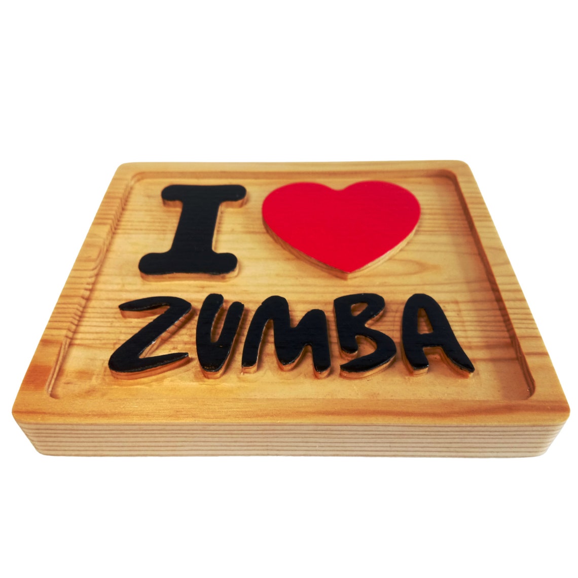 I Love Zumba Wooden Gift Idea Sign Statue Ornament for All Etsy