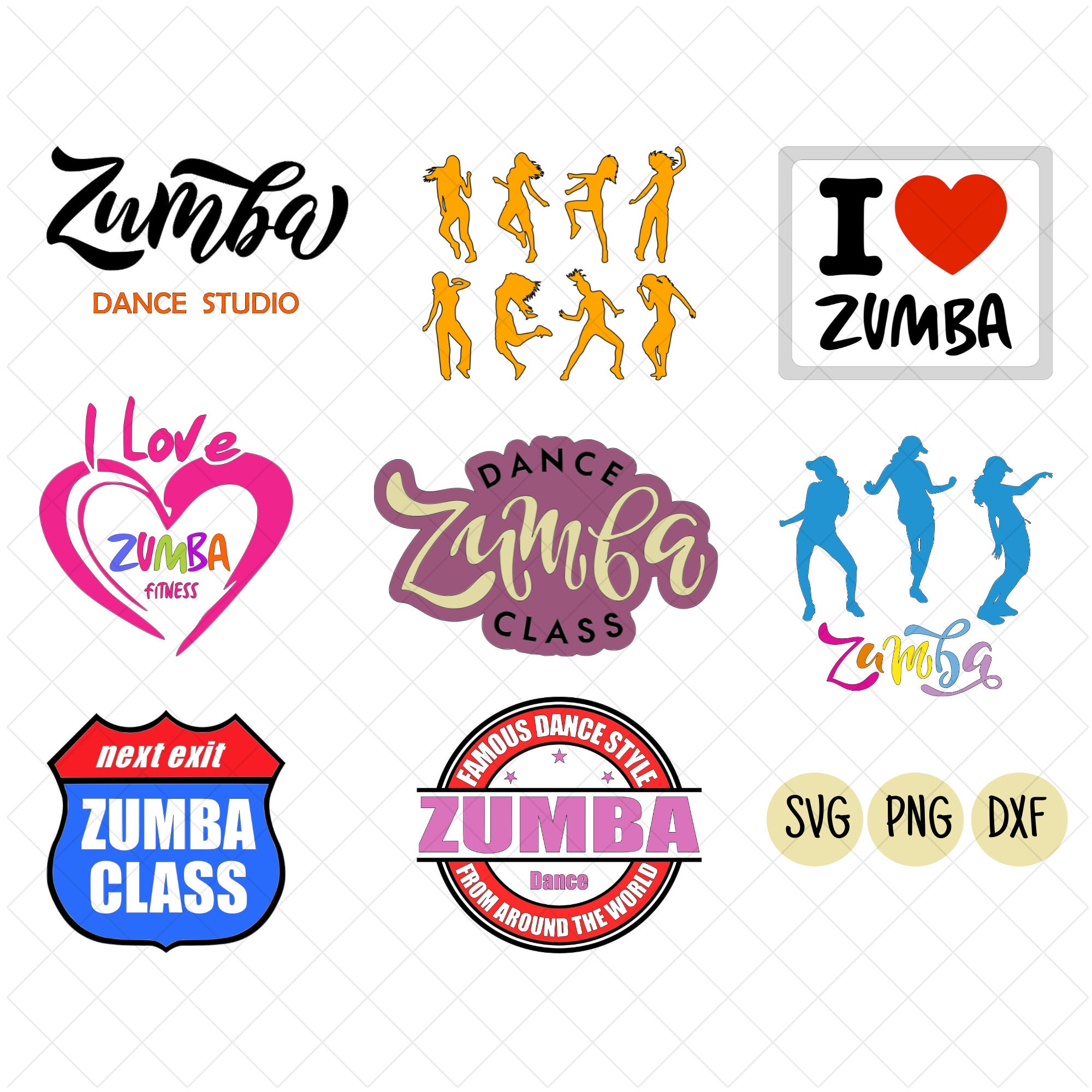 Zumba Sticker Etsy