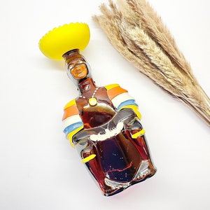 1970s Angostura Trinidad Old Oak Limbo Drummer Decorative Rum Bottle, Tiki Decor, Home Bar Decor, Retro Charm Finds, Nostalgic Collectibles