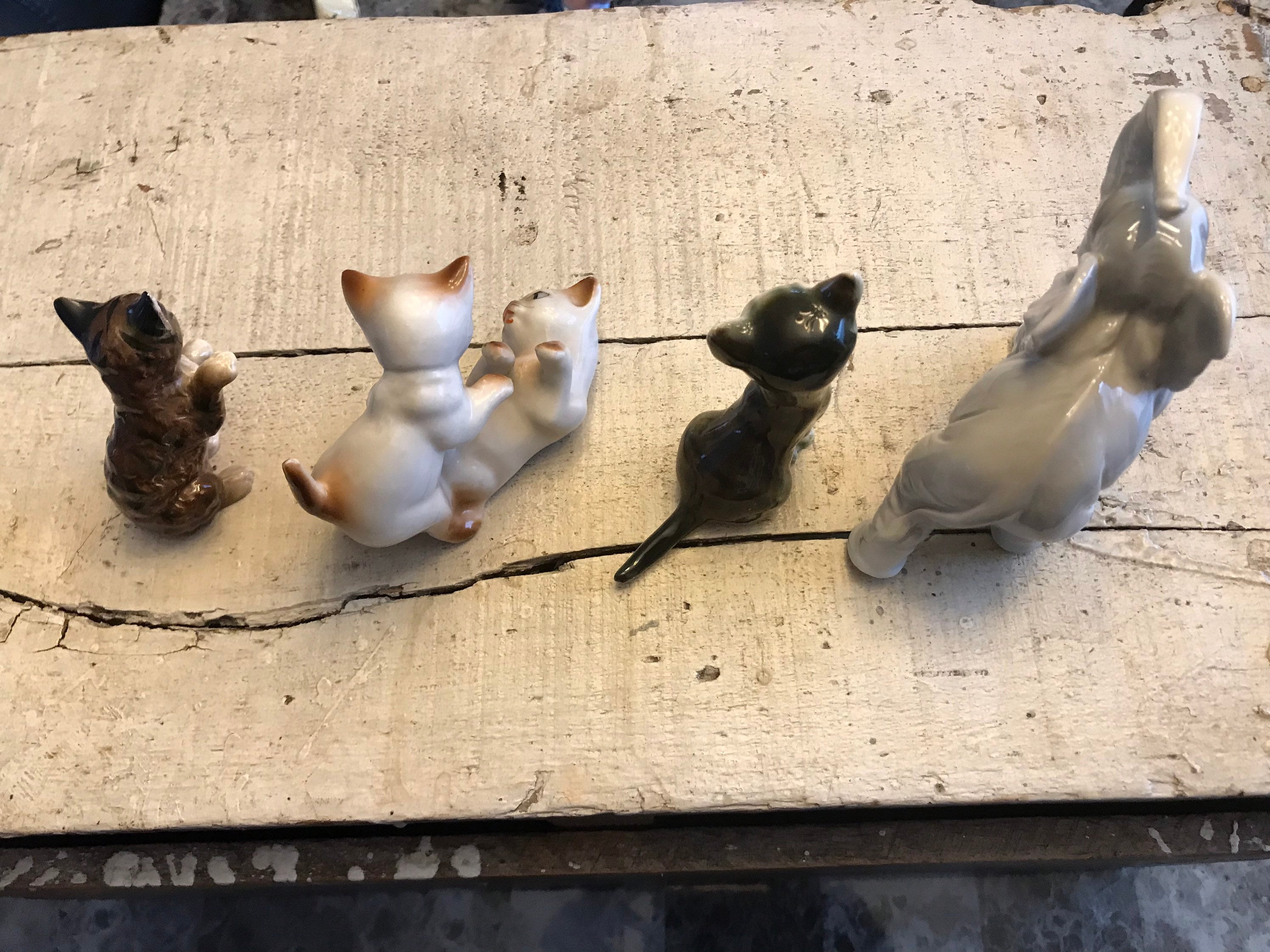 Vintage Ceramic Animal Figurines Miniature Animals Miniature Etsy