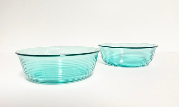 Vintage Arcoroc France Turquoise 6 Piece Glass Dinnerware Set Etsy Australia