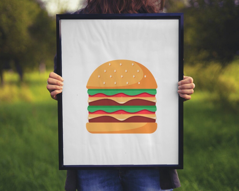 Burger Clipart Hamburger Svg Burger Svg Cheese Burger Svg Junk Food