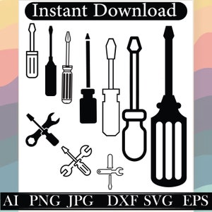 Screw Driver SVG bundle \ Screw Driver Cut Files \ Screw Driver Clipart \Screw Driver SVG \Mechanic Tools SVG \Screw Driver Svg Files Cricut
