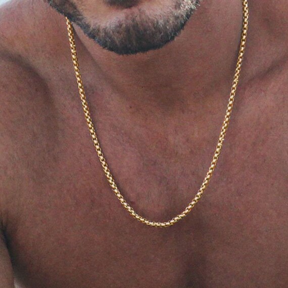 2mm Gold Venetian Box Chain - Etsy 